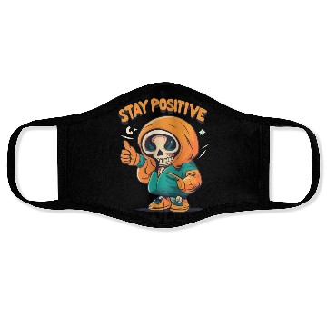 Discover Stay Positive Designs Face Masks