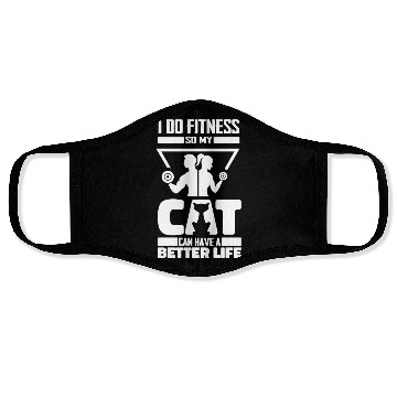 Discover Fitness Workout Gym Cat Face Masks