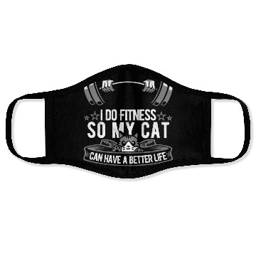 Discover Fitness Workout Gym Cat Face Masks