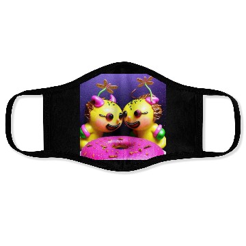 Discover Alien Cats With Pink Donut Face Masks