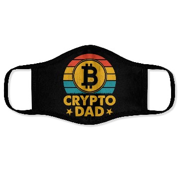 Discover Crypto Dad Funny Bitcoin Father's Day Gift Face Masks