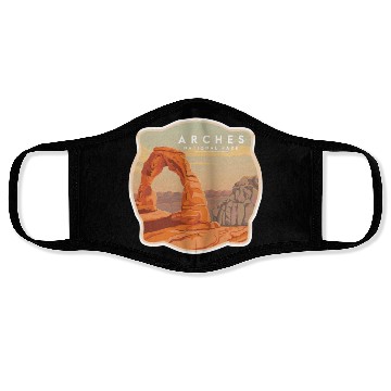 Discover Arches National Park Stickers Face Masks