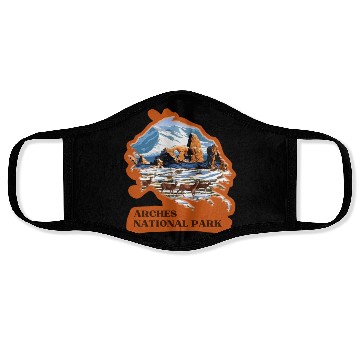 Discover Arches National Park Stickers Face Masks