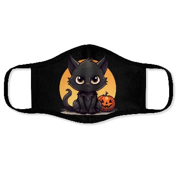 Discover Halloween cartoon cat Face Masks