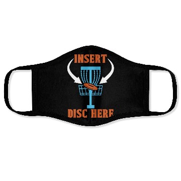 Discover Disc Golf Insert Disc Here Ultimate Frisbee Golfer Face Masks