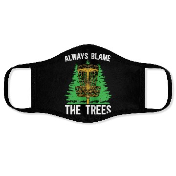 Discover Disc Golf Always Blame The Trees Ultimate Frisbee Face Masks
