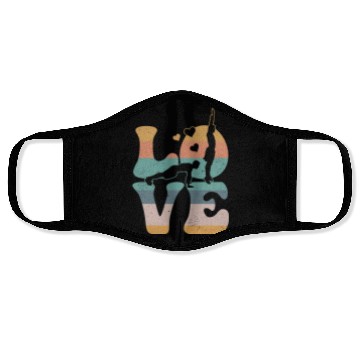 Discover Burpees Workout Gym LOVE Face Masks