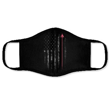Discover Archery Arrow USA American Flag Face Masks