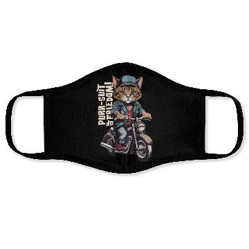 Discover Purrsuit of Freedom! Face Masks