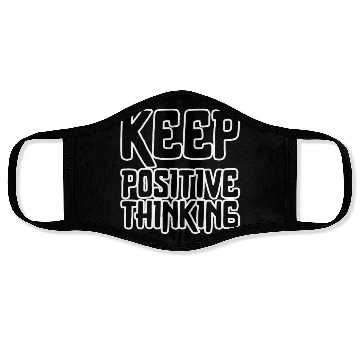 Discover keep positive thinking Face Masks