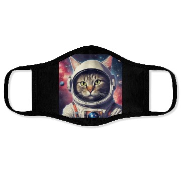 Discover space cat Face Masks