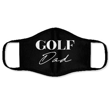 Discover Golf Dad Design Face Masks