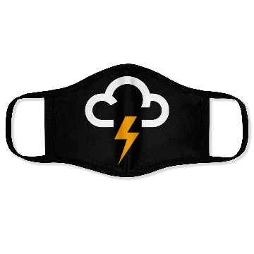 Discover Mood Lightning Rain Sad Anger Face Masks
