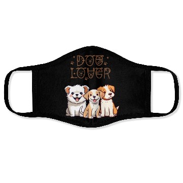 Discover 3 Cute Dogs for Dog Lovers Face Masks