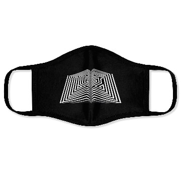 Discover Maze In Book Graphic Face Masks