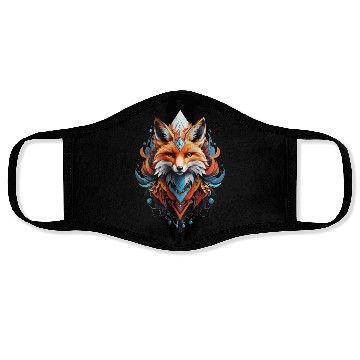 Discover Mystical fox head artwork Face Masks