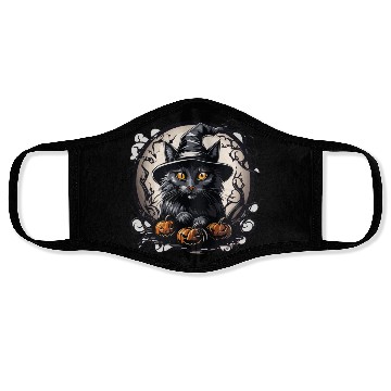Discover Witch Black Cat Gaze Face Masks