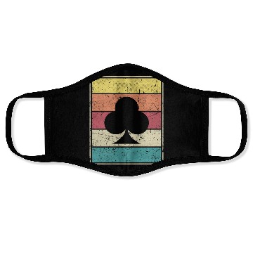 Discover Clubs Playing Card Poker Symbol Face Masks