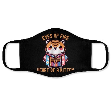 Discover Bengal tiger in Kimono Face Masks