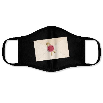 Discover closed envelope with seal Face Masks