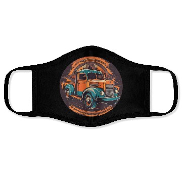 Discover Old School Truck / Oldtimer / Car / Vintage / 60s Face Masks