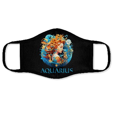 Discover Embrace Your Aquarius Identity: Aquarius Pride Face Masks