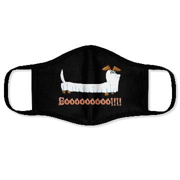Discover Halloween Dachshund Ghost Design Face Masks
