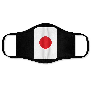 Discover Japan Flag - Pixels Face Masks