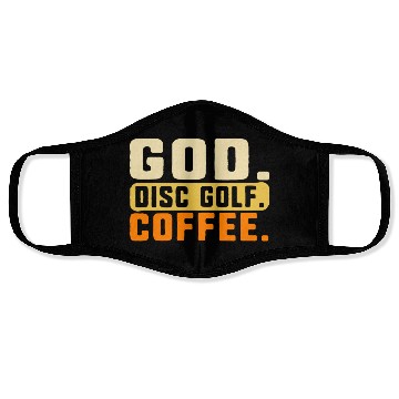 Discover Disc Golf Face Masks, God Disc Golf Coffee Vintage