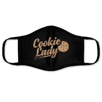 Discover Cookie Lady Confectioner Cake Face Masks