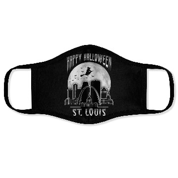 Discover St. Louis Missouri Happy Halloween Face Masks