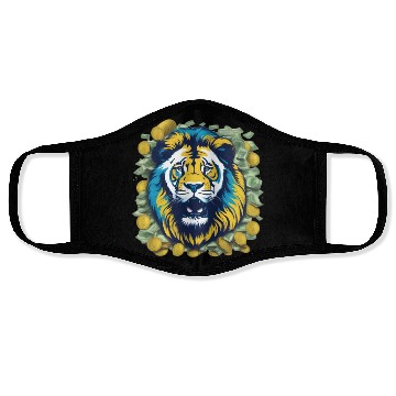 Discover Money Lion Art Face Masks