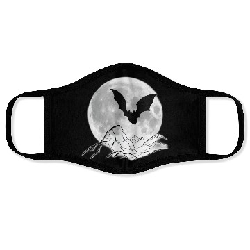 Discover moon and bat Face Masks