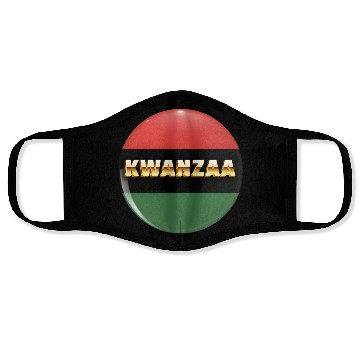 Discover Embracing Kwanzaa: Red, Green, and Black Pride. Face Masks