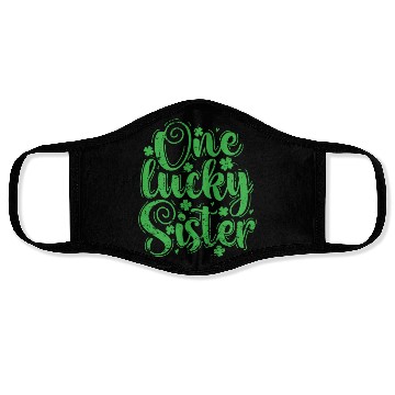 Discover One Lucky Sister St. Patrick's Day Face Masks