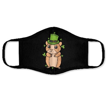 Discover Guinea Pig with Shamrock St. Patricks Day Face Masks