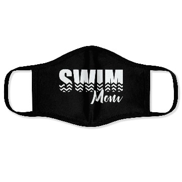 Discover Funny Swim Mom Face Masks