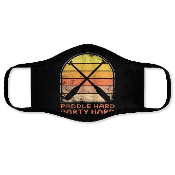 Discover Dragon Boat Paddle Hard Party Hard Face Masks