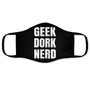 Discover Geek Dork Nerd Face Masks