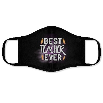 Discover Best Teacher Ever Face Masks