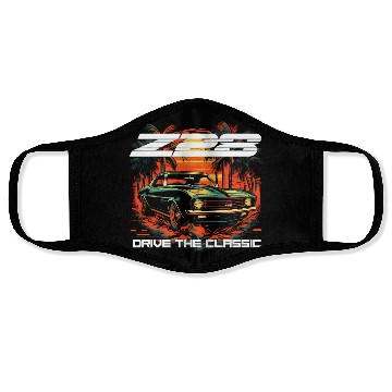 Discover Sunset Camaro Z28 Face Masks