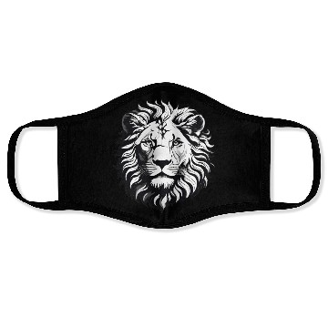Discover Black and white Lion Face Masks