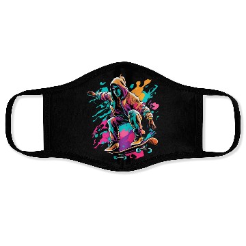 Discover Cyberpunk Skater Vector Face Masks