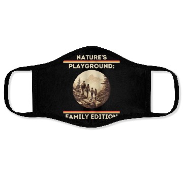 Discover Nature's Playground: Family Edition Family Hiking Face Masks