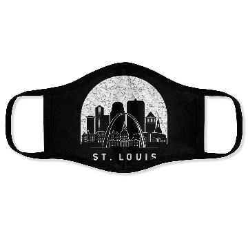 Discover St. Louis Missouri Skyline Face Masks