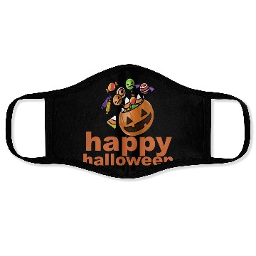 Discover halloween candy royalty free stock design Face Masks