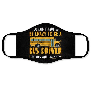 Discover Funny School Bus Driver Face Masks