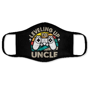 Discover Leveled Up To Uncle Gamer Gaming Future Uncle Face Masks