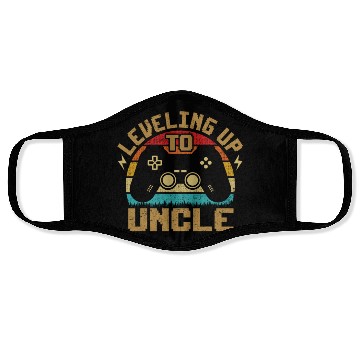 Discover Leveled Up To Uncle Gamer Gaming Future Uncle Face Masks