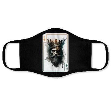 Discover King Spades Halloween Creepy Gothic Poker Face Masks